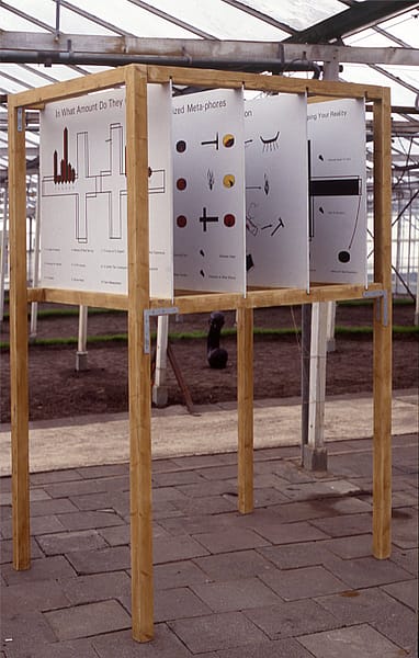 "Detail". Part of an art installation named "Hypercorrection" (1992). Various materials, techniques and dimensions