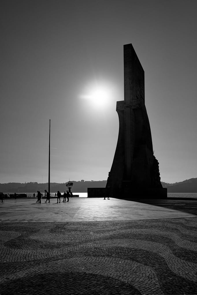 The Monument of the Discoveries (Portuguese: Padrão dos Descobrimentos) in Lisbon, 2023