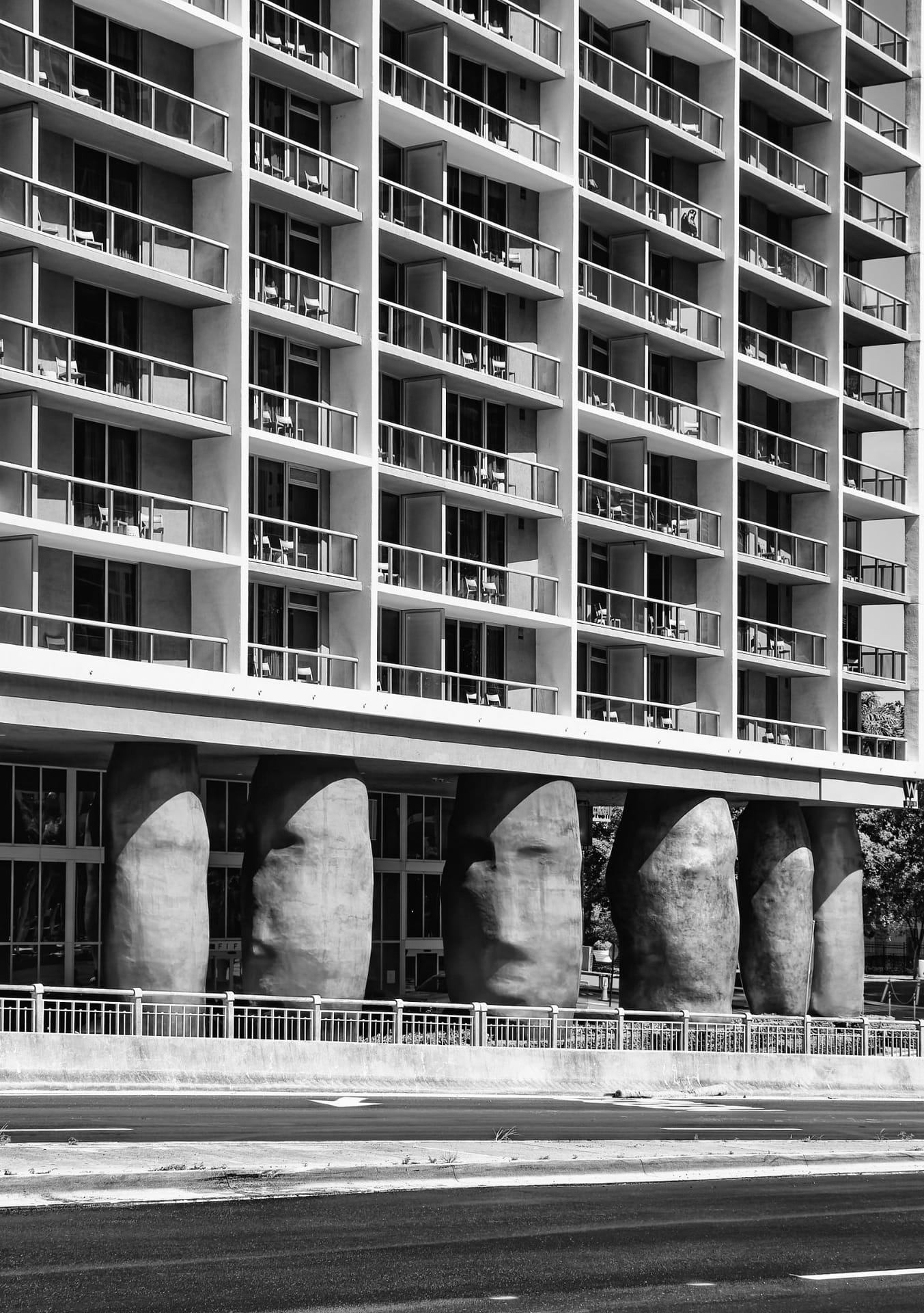 Miami’s Brickell Avenue will have giant heads supporting living spaces in 2026