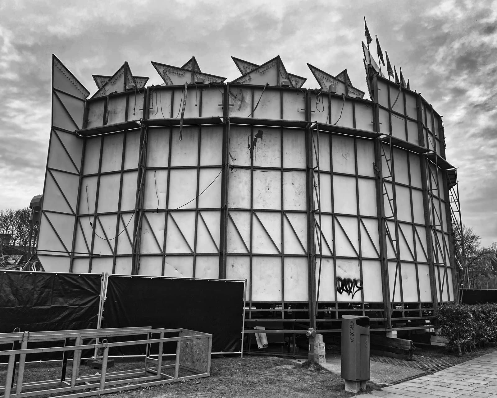 The backside of a fair ground ride, 2023, Westerpark