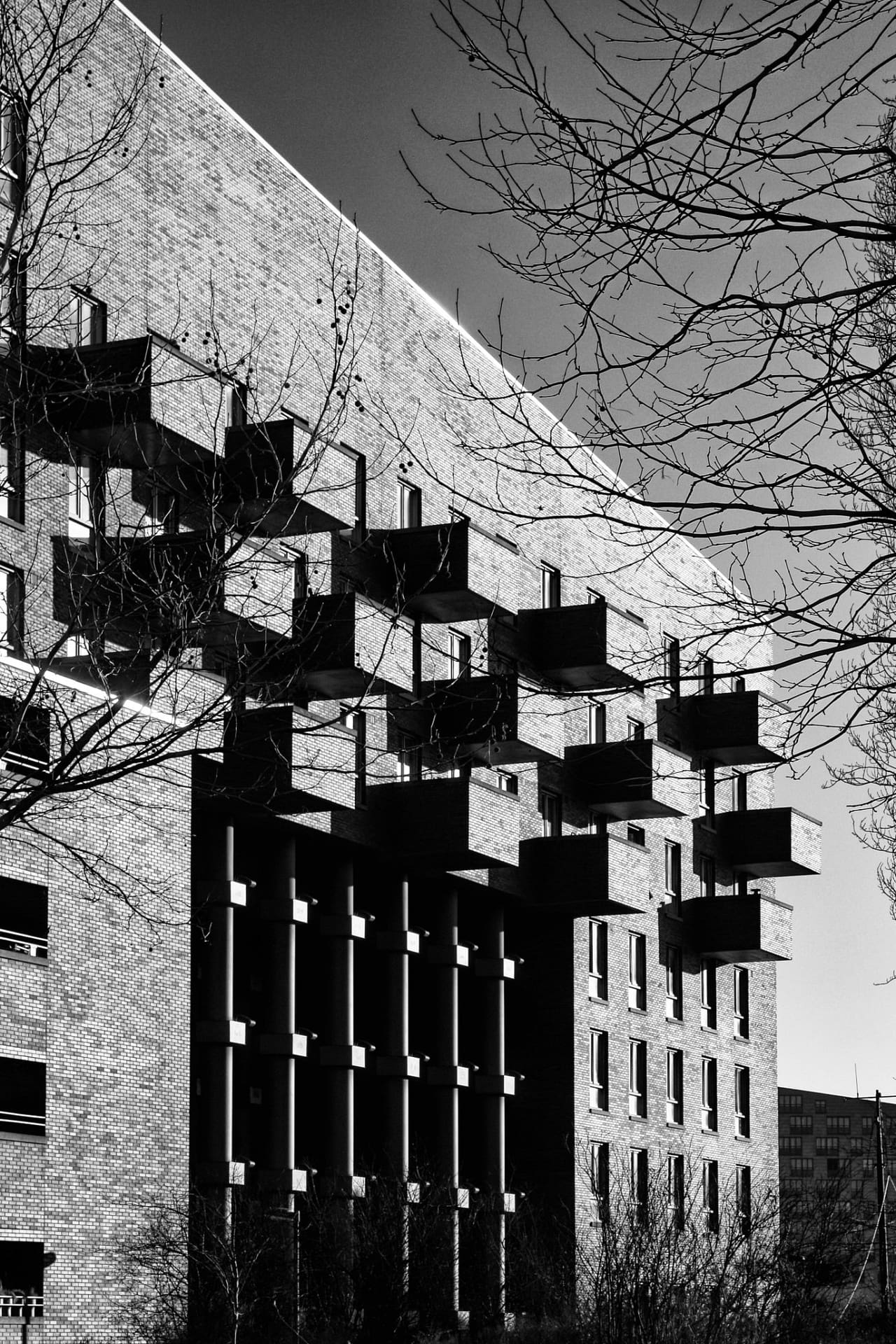 Building Pireaus (1994) on the KNSM-eiland in Amsterdam. Photo taken in 2008.