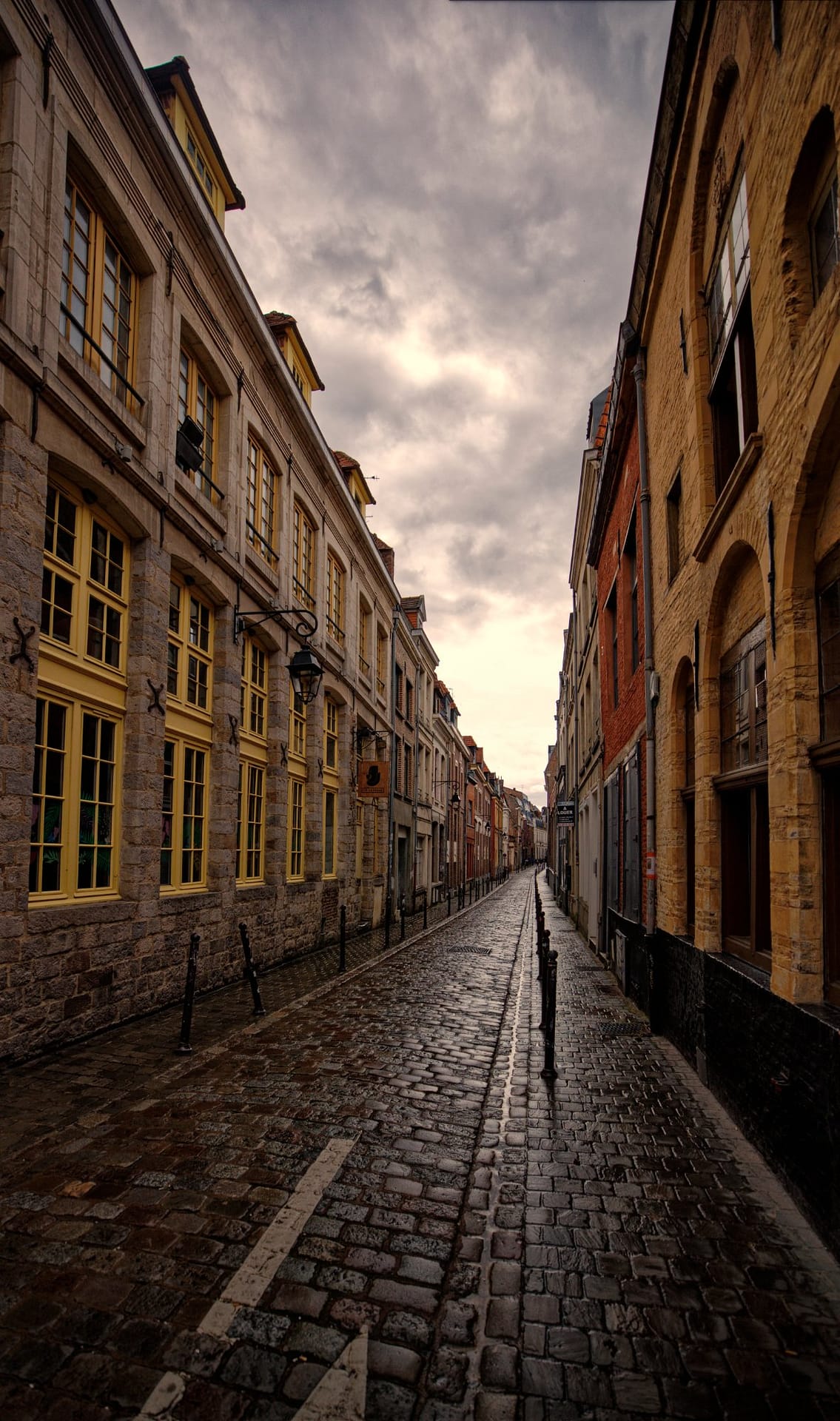 A street in the old city of Lille, France in 2023.