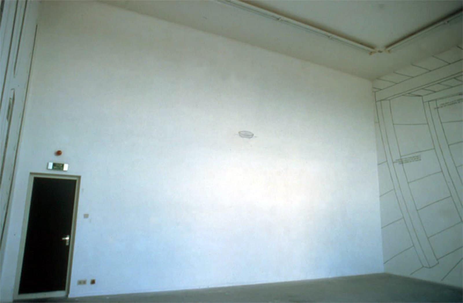Peregrinatio south wall 1995. Wall drawing 800x600cm.