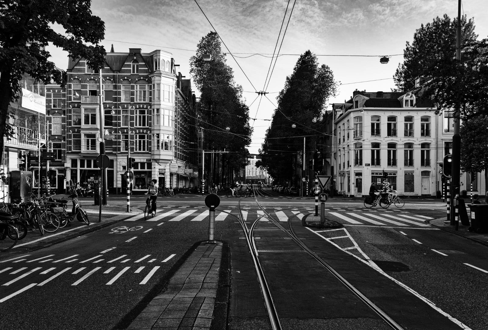 Intersection of the Plantage Kerklaan with the Plantage Middenlaan, Amsterdam. 2023