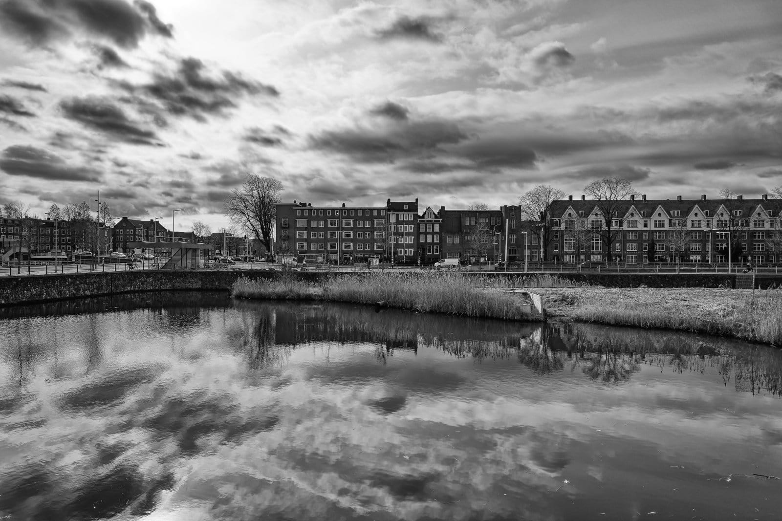 View on the Tasmanstraat, Amsterdam in 2023.